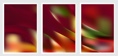 Fototapeta premium Set of abstract creative vector background design