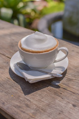coffee cup, write coffee cup, write coffee cup from Thailand country