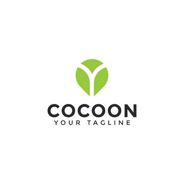 Abstract Cocoon Logo Design Template