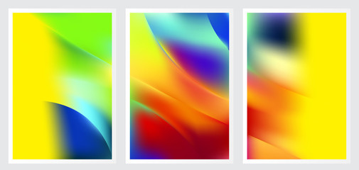 Fototapeta premium Set of abstract vector background design