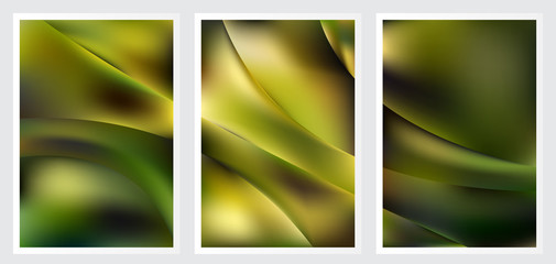 Naklejka premium Set of abstract vector background design