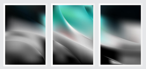 Fototapeta premium Set of abstract vector background design