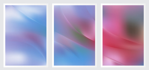 Naklejka premium Set of abstract vector background design