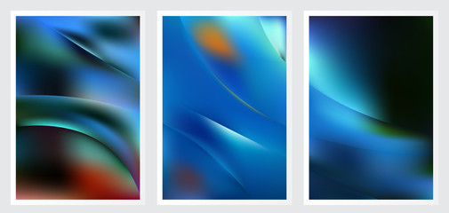 Fototapeta premium Set of abstract vector background design