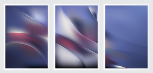 Naklejka premium Set of abstract vector background design