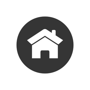 Home real estate roof icon logo element.