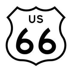  US route 66 sign  - obrazy, fototapety, plakaty