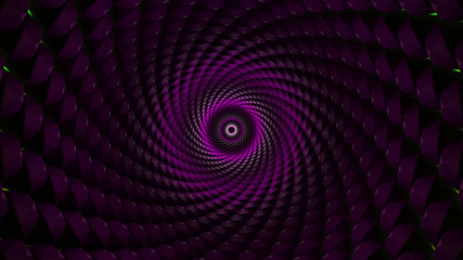 Abstract purple fractal vortex background trippy and beautiful