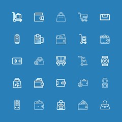 Editable 25 purse icons for web and mobile