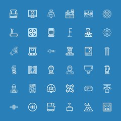 Editable 36 machine icons for web and mobile