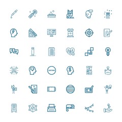 Editable 36 creative icons for web and mobile