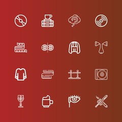 Editable 16 long icons for web and mobile