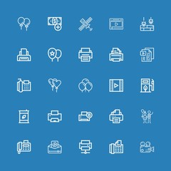 Editable 25 glossy icons for web and mobile