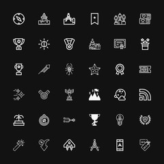 Editable 36 star icons for web and mobile