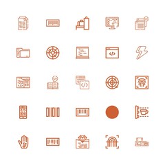 Editable 25 scan icons for web and mobile