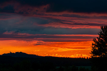 Sonnenuntergang Bussen Riedlingen