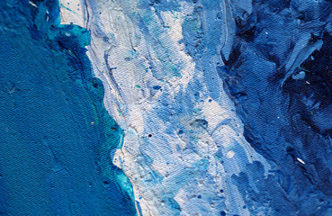 Blue painting natural abstract background and texture.