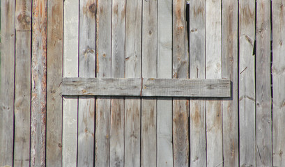 Shield of wooden boards.