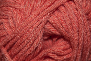 Ovillo de lana naranja