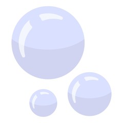 Shaving bubbles icon. Isometric of shaving bubbles vector icon for web design isolated on white background