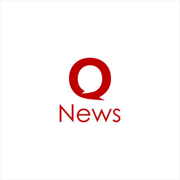 news logo with letter O  concept simple and  inspiration