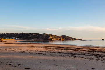 St Brelade's bay on the Island of Jersey, on a sunny evening