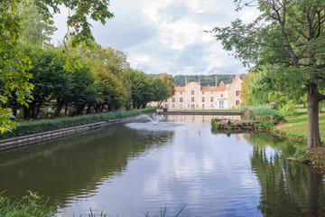 Gif-sur-Yvette Paris, french park chateau pool, Gif sur Yvette