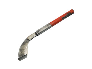 Rubber-tapping knives isolated on white background. Clipping Path