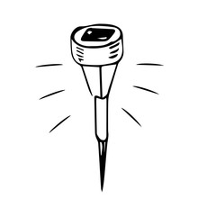 street lamp drawing vector sketch