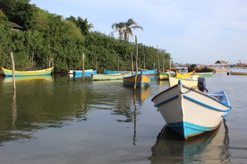 boats on the pier