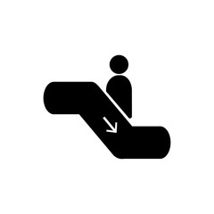 escalator icon in trendy flat design