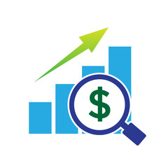 Obraz premium profit business up logo designs business