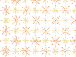 Linear vector pattern, repeating petals,