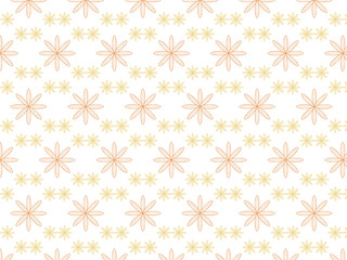 Fototapeta premium Linear vector pattern, repeating petals,