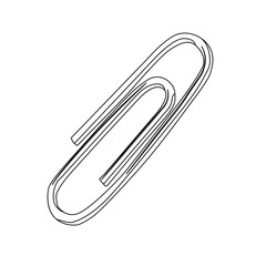 clip contour vector illustration isolated