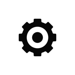 gear wheel icon trendy flat design