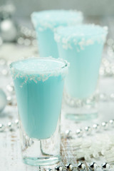 Three shots with Frost Jack cocktail	