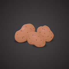 Potato vector icon.