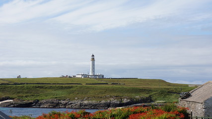 a lighthouse on an island
