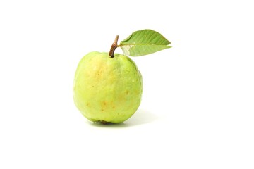 Guava with a white background