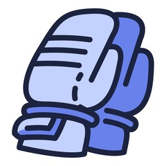 Cotton winter gloves icon. Outline cotton winter gloves vector icon for web design isolated on white background