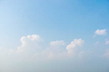 blue sky with white clouds
