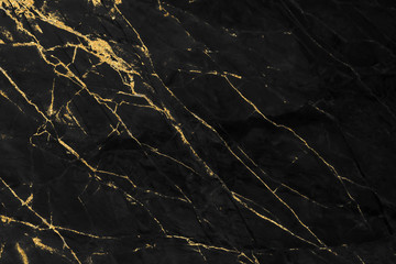 Black and gold marble texture design for cover book or brochure, poster, wallpaper background or realistic business and design artwork.	