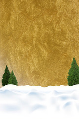 Carte joyeux Noël, composition avec place pour du texte