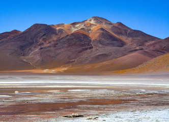 Laguna colorada landscapes in Bolivia