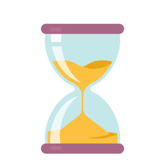 icon hourglass countdown. Flat vector illustration isolate - obrazy, fototapety, plakaty