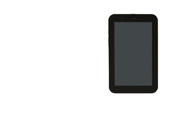 black tablet, isolated