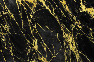 Fototapeta na wymiar Black and gold marble texture design for cover book or brochure, poster, wallpaper background or realistic business and design artwork. 