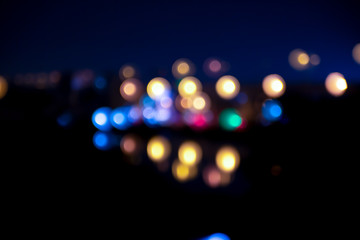 abstract background with bokeh and color rainbow