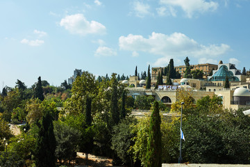 View of the Jerusalem district of Yemin Moshe, October 2019